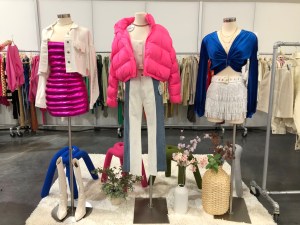 Denim brands at Magic keyed into western and partywear trends with bootcut fits, sparkle and color.