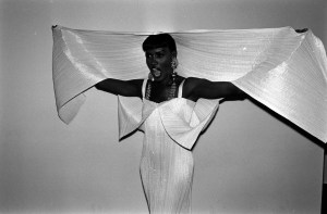 Grace Jones attends an event at the Tribeca Bar and Grill in New York City on May 22, 1990.