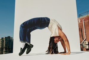 Rising Hollywood stars post for Madewell's "When the Fit Hits" campaign. 