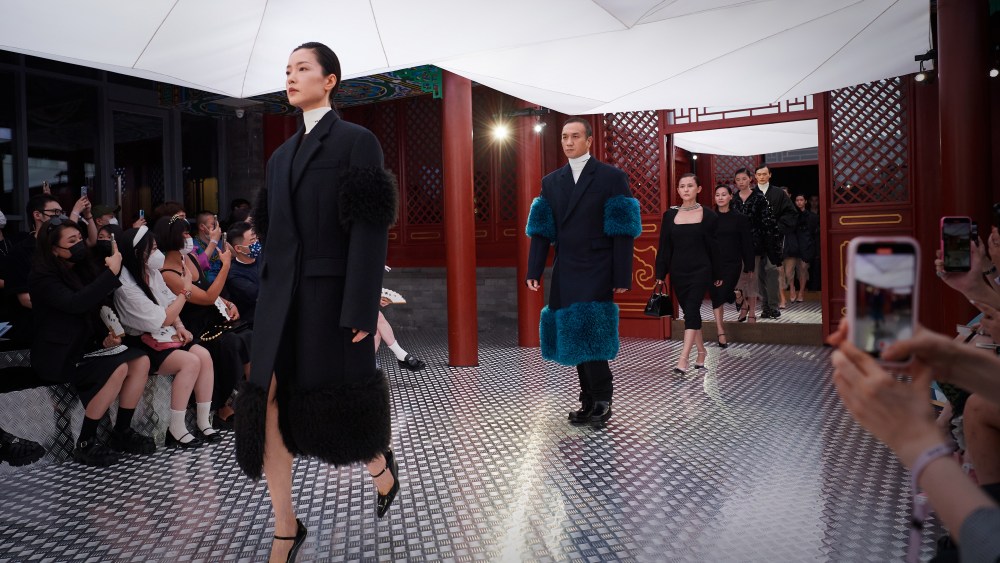 Prada's restaged fashion show in Beijing