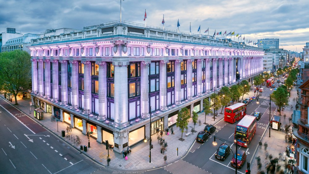 Selfridges on Oxford Street in London.