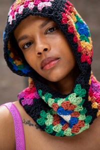 The Series crocheted balaclava.