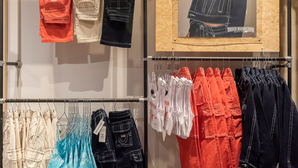 Inside an Urban Outfitters store.