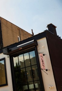 The scene in Williamsburg, Brooklyn