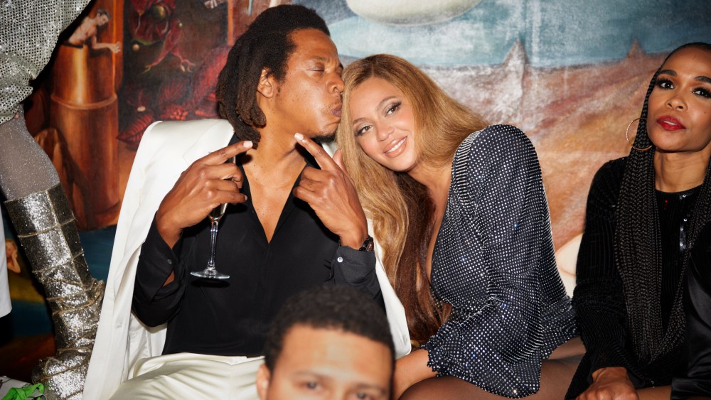 Jay-Z and Beyoncé at the "Club Renaissance" party