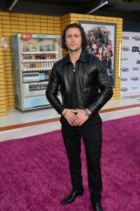 Aaron Taylor Johnson arrives at the Los Angeles premiere of "Bullet Train" held at Regency Village Theatre on August 1, 2022 in Los Angeles, California.