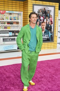 Brad Pitt arrives at the Los Angeles premiere of "Bullet Train" held at Regency Village Theatre on August 1, 2022 in Los Angeles, California.