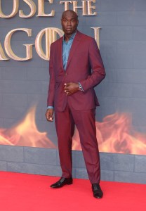 LONDON, ENGLAND - AUGUST 15: Steve Toussaint attends the "House Of The Dragon" Sky Group Premiere at Leicester Square on August 15, 2022 in London, England. (Photo by Mike Marsland/WireImage)