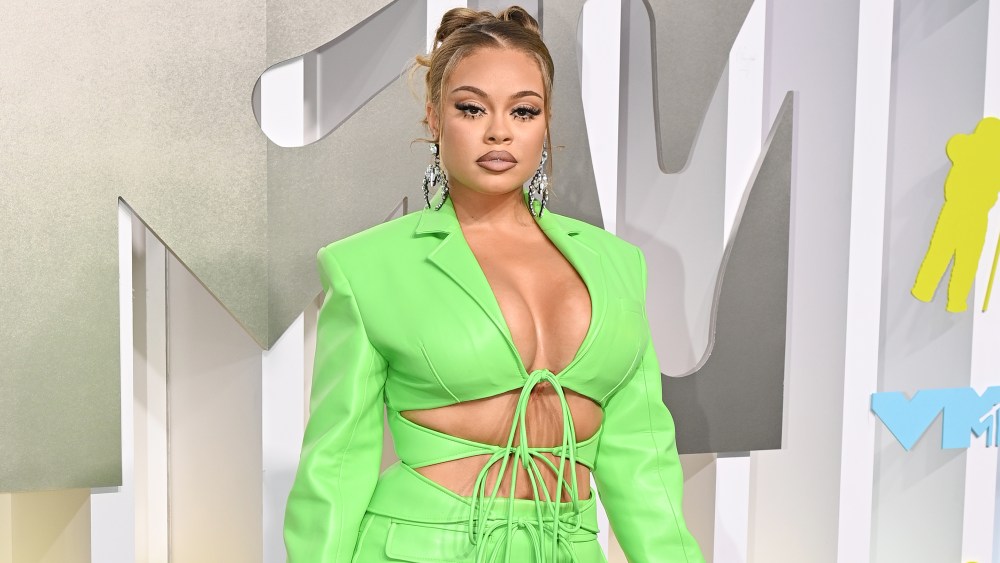 Latto at the 2022 MTV Video Music Awards held at Prudential Center on August  28, 2022 in Newark, New Jersey.