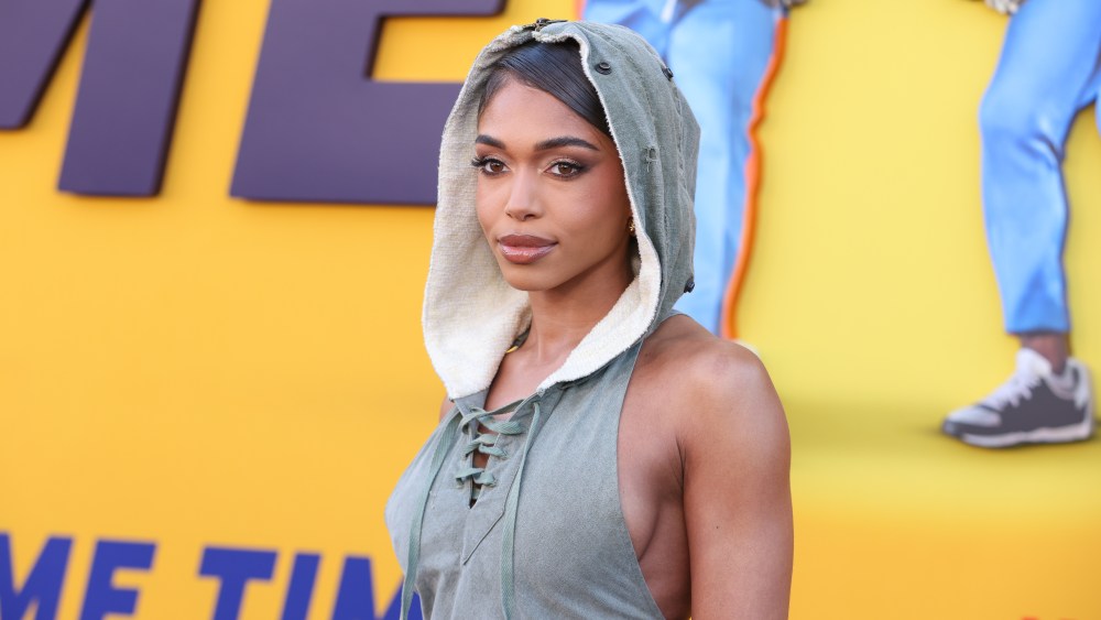 Lori Harvey at the premiere of Netflix's "Me Time" held at Regency Village Theatre on August 23, 2022 in Los Angeles, California