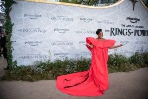LONDON, UNITED KINGDOM - August 30: Sophia Nomvete attends The Lord of the Rings: The Rings of Power World Premiere in Leicester Square in London, England on August 30, 2022. (Photo by Loredana Sangiuliano/Anadolu Agency via Getty Images)