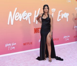 Maitreyi Ramakrishnan at the Los Angeles premiere of "Never Have I Ever" Season 3 held at Regency Village Theatre on August 11, 2022 in Los Angeles, California