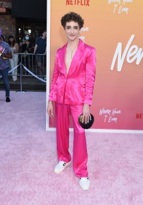 Dino Petrera at the Los Angeles premiere of "Never Have I Ever" Season 3 held at Regency Village Theatre on August 11, 2022 in Los Angeles, California