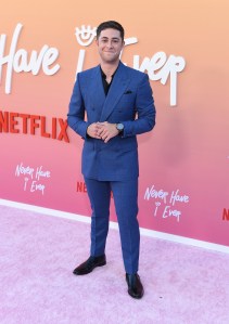 Jaren Lewison at the Los Angeles premiere of "Never Have I Ever" Season 3 held at Regency Village Theatre on August 11, 2022 in Los Angeles, California