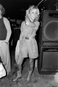 Olivia Newton-John attends an event at the Cinerama Dome theater in Hollywood, California, on June 19, 1980.