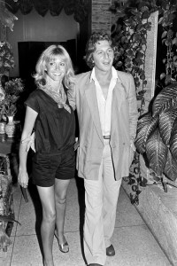 Olivia Newton-John and Lee Kramer attend a party in Hollywood, California, on May 30, 1978.