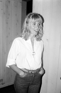 Olivia Newton-John attends a party in the disco-decorated basement of Allan Carr's Hollywood, California, home on June 1, 1978.