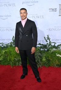 Ismael Cruz Cordova arrives at the Los Angeles premiere of the Prime Video series "Lord of the Rings: The Rings of Power" held at The Culver Studios on August 15, 2022 in Los Angeles, California