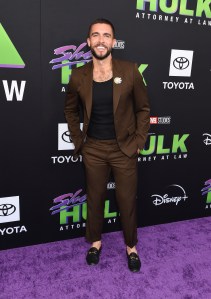 Josh Segarra at the premiere of Disney+'s "She Hulk: Attorney at Law" held at the El Capitan Theatre on August 15, 2022 in Los Angeles, California