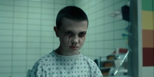 STRANGER THINGS. Martie Blair as Young Eleven in STRANGER THINGS. Cr. Courtesy of Netflix © 2022