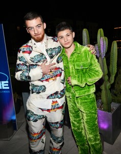 Angus Cloud and Javon 'Wanna' Walton attend the Variety Power of Young Hollywood presented by Facebook Gaming at NeueHouse on August 11, 2022 in Los Angeles, California