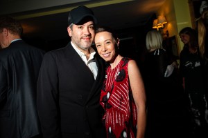 Brandon Maxwell and Rickie De Sole attends the Nordstrom NYFW Dinner hosted by Shalom Harlow, Tonne Goodman and Rickie De Sole at American Bar on September 7, 2022 in New York City. 