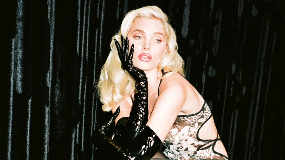 Elsa Hosk in the GCDS fall 2022 advertising campaign.