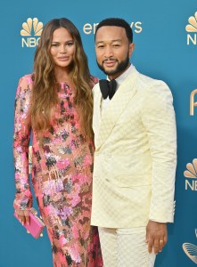 John Legend on the 2022 Emmy Awards red carpet.