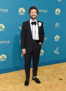 Adam Scott on the 2022 Emmy Awards red carpet.