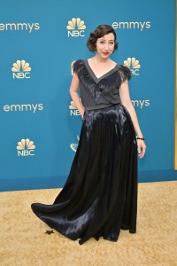 Kristen Schaal on the 2022 Emmy Awards red carpet.
