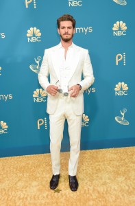 Andrew Garfield on the 2022 Emmy Awards red carpet.