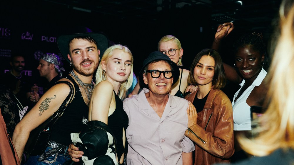 Partygoers at the launch of Studio2Retail at Berlin Fashion Week.