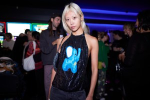 Guest in the front row at JW Anderson RTW Spring 2023 on September 2022 in London