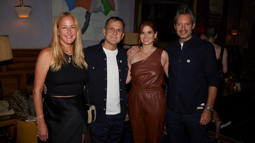 Lela Becker, co-founder and president of Mother, Steven Kolb, ceo of the CFDA, Debra Messing, founding member of I am a voter, and Tim Kaeding, creative director and co-founder of Mother