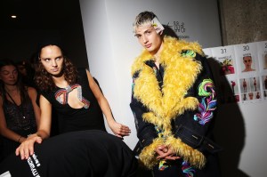 Backstage at Area RTW Spring 2023