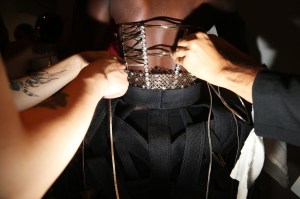 Backstage at Area RTW Spring 2023