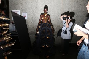 Backstage at Area RTW Spring 2023
