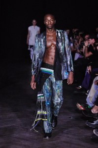BERLIN, GERMANY - SEPTEMBER 07: A model walks the runway at the LML Studio show during the Mercedes-Benz Fashion Week Berlin Spring Summer 2023 at Telegraphenamt on September 07, 2022 in Berlin, Germany. (Photo by Sebastian Reuter/Getty Images for Nowadays)