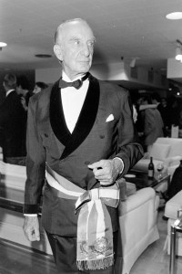 Emilio Pucci attends Bloomingdale's Ecco L'Italia promotion and party in New York on September 12, 1985.