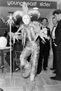 A performer at Bloomingdale's Ecco L'Italia Promotion Launch Party inside the stores New York flagship on September 12, 1985.