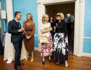 Steven Kolb, Tory Burch and Anna Wintour.