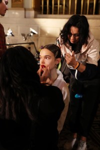 Backstage at Carolina Herrera RTW Spring 2023
