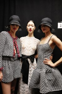 Backstage at Carolina Herrera RTW Spring 2023