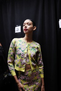 Backstage at Carolina Herrera RTW Spring 2023