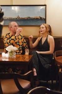 Darren Aronofsky and Sadie Sink