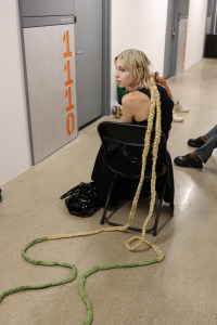 Backstage at Collina Strada RTW Spring 2023