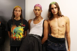 Backstage at Collina Strada RTW Spring 2023