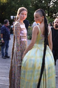 Backstage at Collina Strada RTW Spring 2023