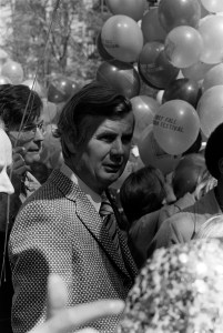 Portrait of WWD editor John Fairchild during the Fifth Avenue Fashion Fair, New York, 1972.