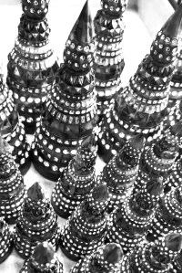 "Collection 04 revolves around the concepts of ancient architecture, worship and fetish, explored through construction and surface." — Piotrek Panszczyk and Beckett Fogg